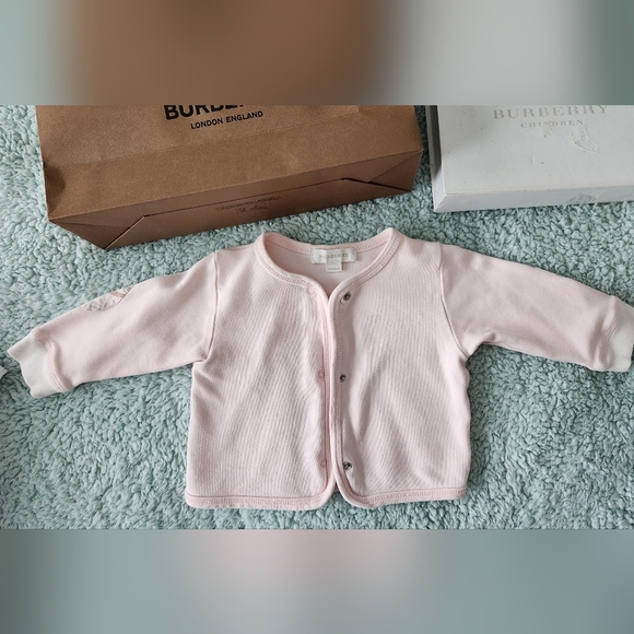 Authentic BURBERRY CHILDREN cardigans 6M - Picture 3 of 6